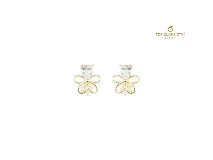 Zlaté náušnice 1.26g