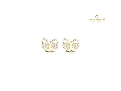 Zlaté náušnice 1.37g