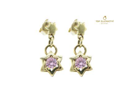 Zlaté náušnice 2.72g