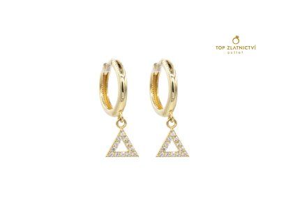 Zlaté náušnice 2.06g