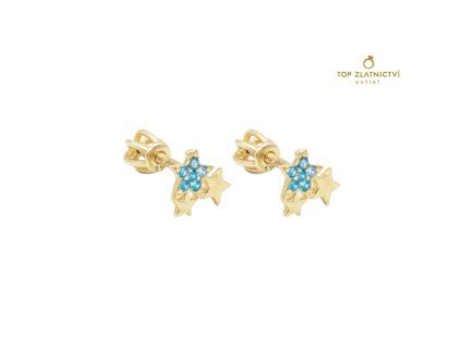 Zlaté náušnice 0.83g