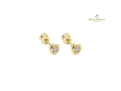 Zlaté náušnice 1.31g