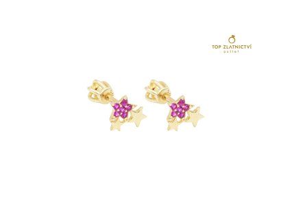 Zlaté náušnice 0.83g