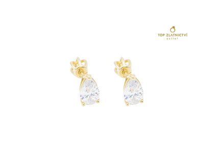 Zlaté náušnice 1.08g