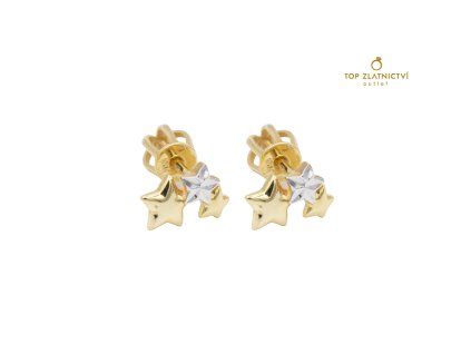 Zlaté náušnice 1.53g