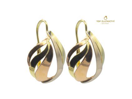 Zlaté náušnice 3.43g