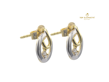 Zlaté náušnice 1.32g