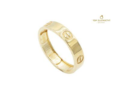 Zlatý prsten 1.63g
