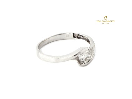 45103 zlaty prsten s diamantem 1 74g