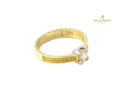 45112 zlaty prsten s diamantem 2 14g