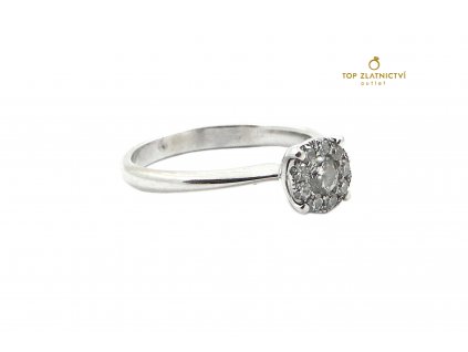 Zlatý prsten s diamanty 2.89g