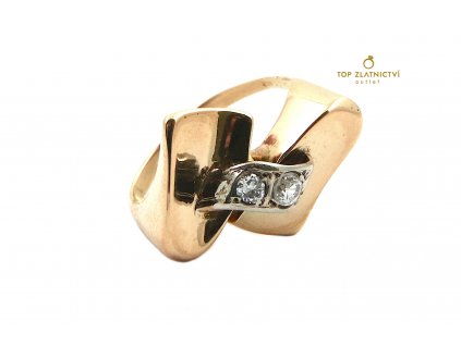 65577 zlaty prsten s diamanty 3 89g