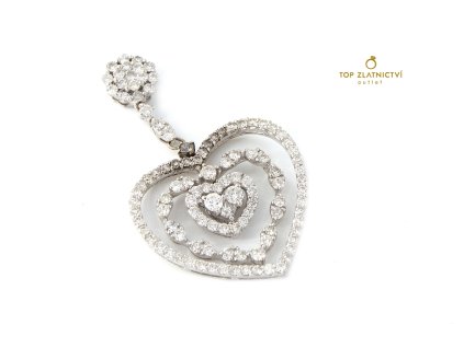66891 zlaty privesek s diamanty 5 77g