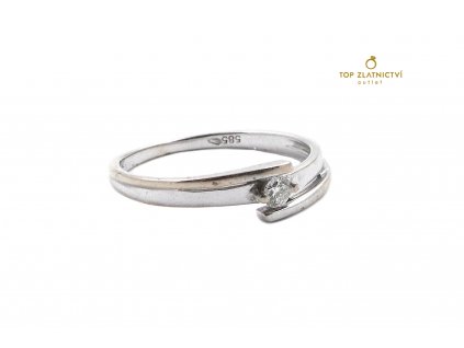 69555 zlaty prsten s diamantem 1 57g