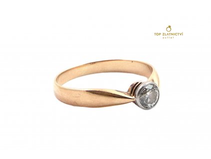 81633 zlaty prsten s diamantem 2 09g