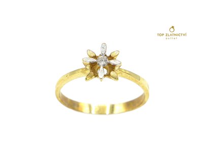 Zlatý prsten s diamantem 2.09g