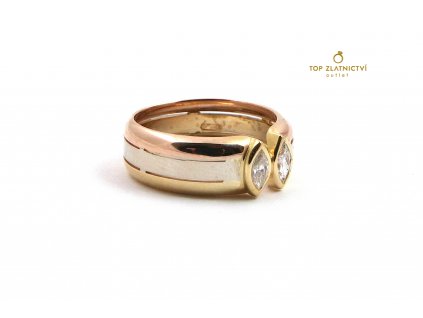 83947 zlaty prsten s diamanty 5 43g