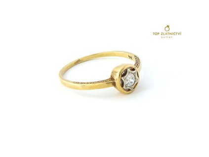 84551 zlaty prsten s diamantem 2 43g