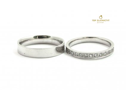 88755 dva zlate prsteny s diamanty 5 13g