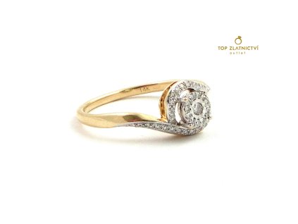94391 zlaty prsten s diamanty 2 36g