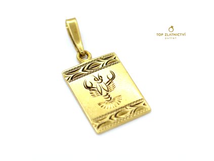 95690 zlaty privesek 1 67g rak