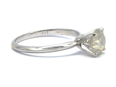 Zlatý dámský prsten 585/1000 s diamantem