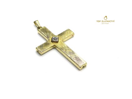 Zlatý přívěsek s diamantem 2.15g