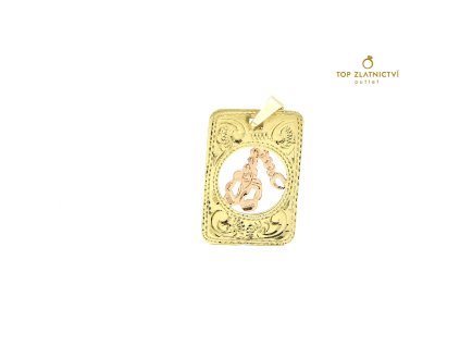 Zlatý přívěsek 1.72g - Štír