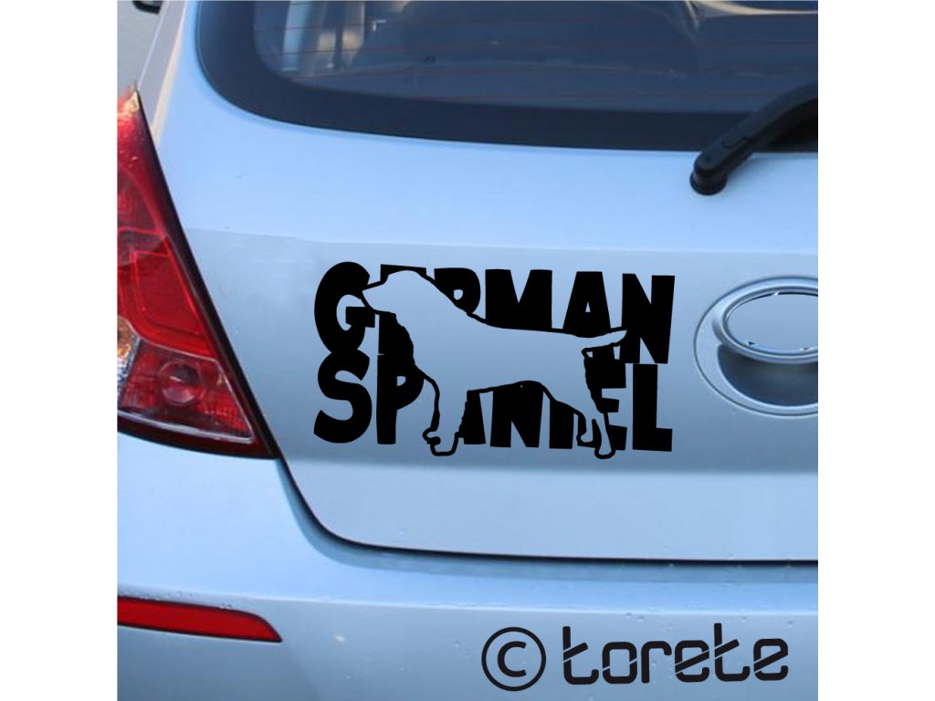 German Spaniel sticker - Deutscher Wachtelhund aufkleber - německý křepelák nálepka