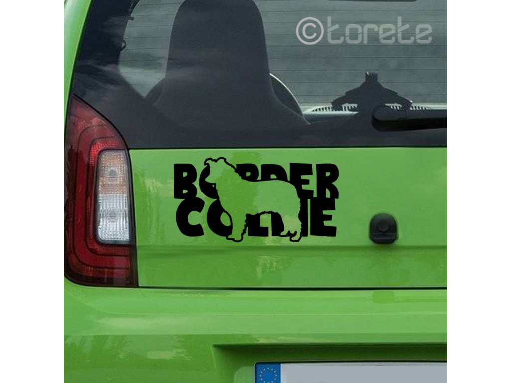 Border kolie nálepka-Border Collie Aufkleber