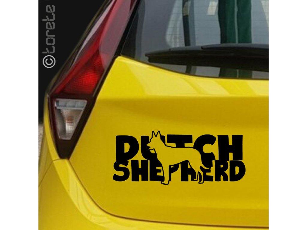 Dutch Shepherd sticker - Holandský ovčák nálepka - Holländischer Schäferhund Aufkleber