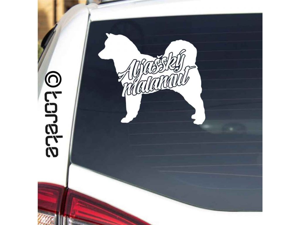 Alijašský malamut nálepka-Alaskischer Malamute Aufkleber Alaskan Malamute sticker