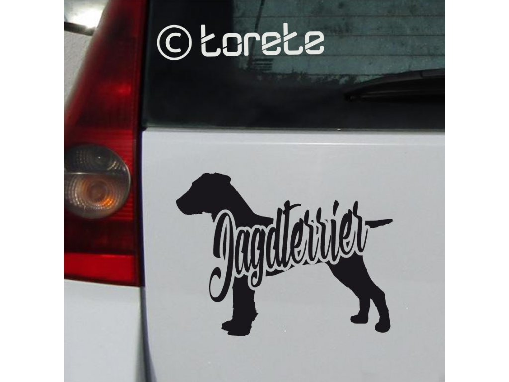 Deutscher Jagdterrier aufkleber sticker - jagdterier nalepka