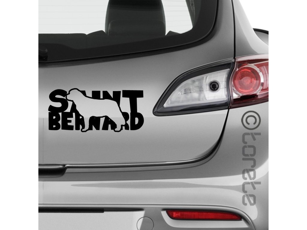Saint Bernard sticker - bernardin lepka -Bernardýn nálepka-Bernhardiner Aufkleber