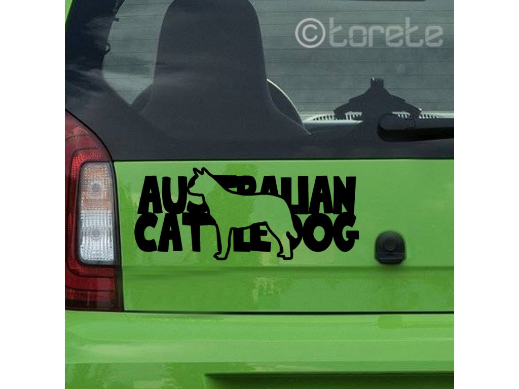 Australian Cattle Dog sticker Australský honácký pes nálepka-Australischer Treibhund Aufkleber