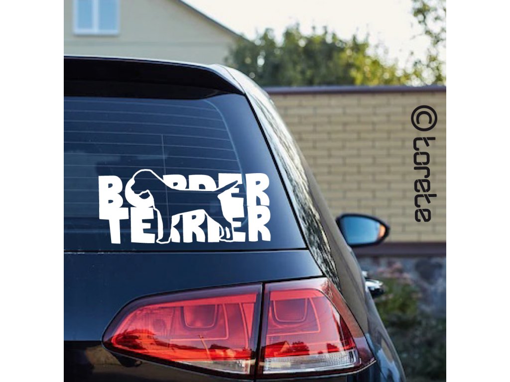 Border teriér nálepka-Border Terrier Aufkleber sticker