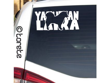 Jakutská lajka nálepka - Yakutskaya Laika Aufkleber - Yakutian Laika sticker
