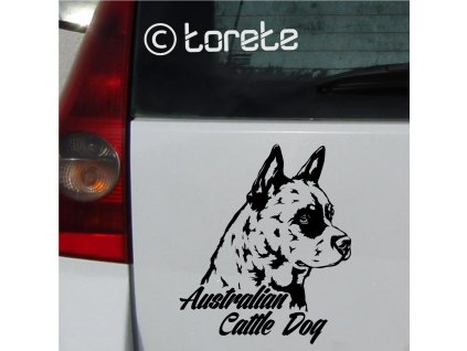 australsky honacky pes nalepka Australischer Treibhund Aufkleber Australian cattle dog sticker