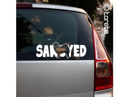 Samojed nálepka-Samojede Aufkleber - Samoyed sticker