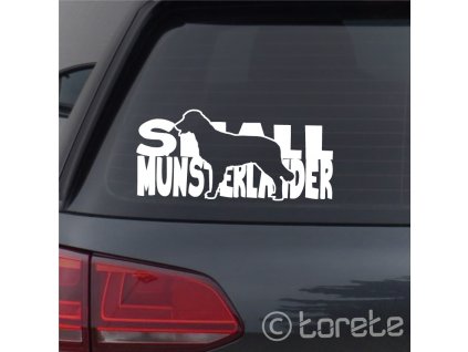 Malý münsterlandský ohař nálepka-Kleiner Münsterländer Aufkleber - Small Münsterländer sticker