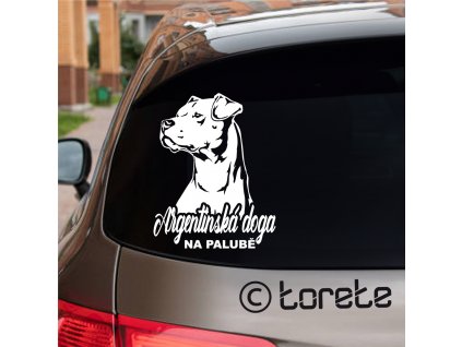 argentinska doga nalepka