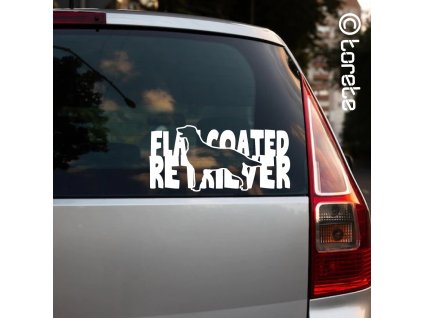 Flat coated retrívr nálepka-Flat Coated Retriever Aufkleber sticker