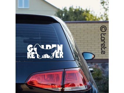 Zlatý retrívr nalepka - Golden Retriever Aufkleber sticker