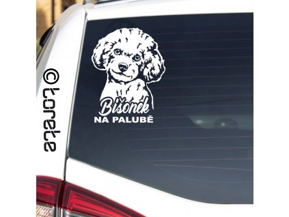 Bišonek nálepka