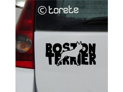 Bostonský terier nálepka-Boston Terrier Aufkleber sticker