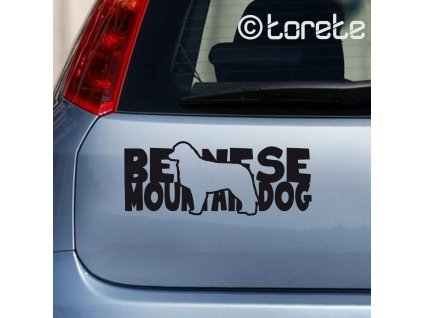Bernese Mountain Dog sticker - Berner Sennenhund aufkleber - Bernský salašnický pes nálepka -