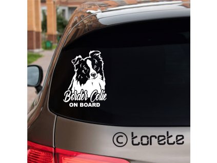 Border Collie stickers - Border kolie nálepka