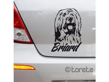 briard nalepka sticker aufkleber