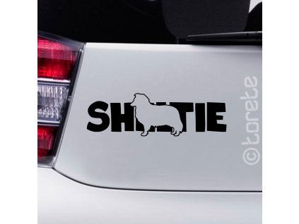 Sheltie šeltie  nálepka - Sheltie Aufkleber sticker