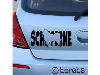 Šiperka nálepka- Der Schipperke Aufkleber sticker